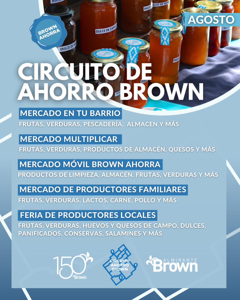 En Agosto Siguen Los Beneficios Del Programa Circuito De Ahorro Brown