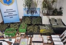 Operativo antidrogas en Ministro Rivadavia y Monte Grande: dos detenidos y más de 16 kilos de marihuana incautados
