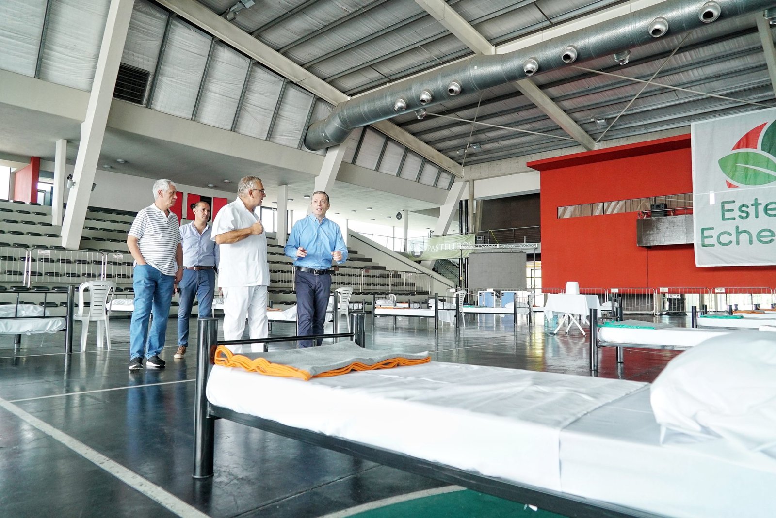 Covid19: montan un centro de atención para enfermos leves en el predio del Sindicato de Pasteleros