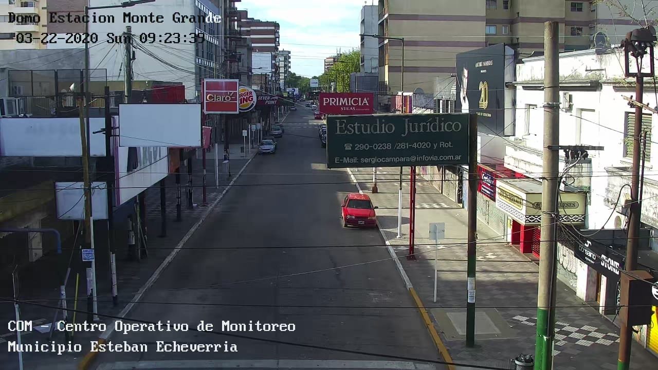 Control policial y un detenido por violar el aislamiento social preventivo