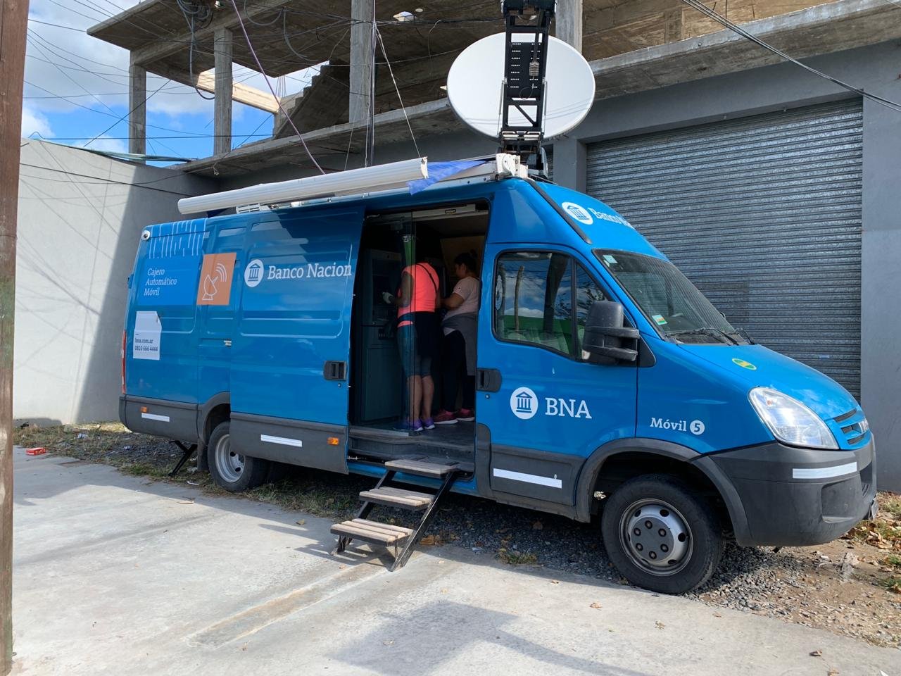 El Municipio sumó cajeros automáticos móviles para Glew