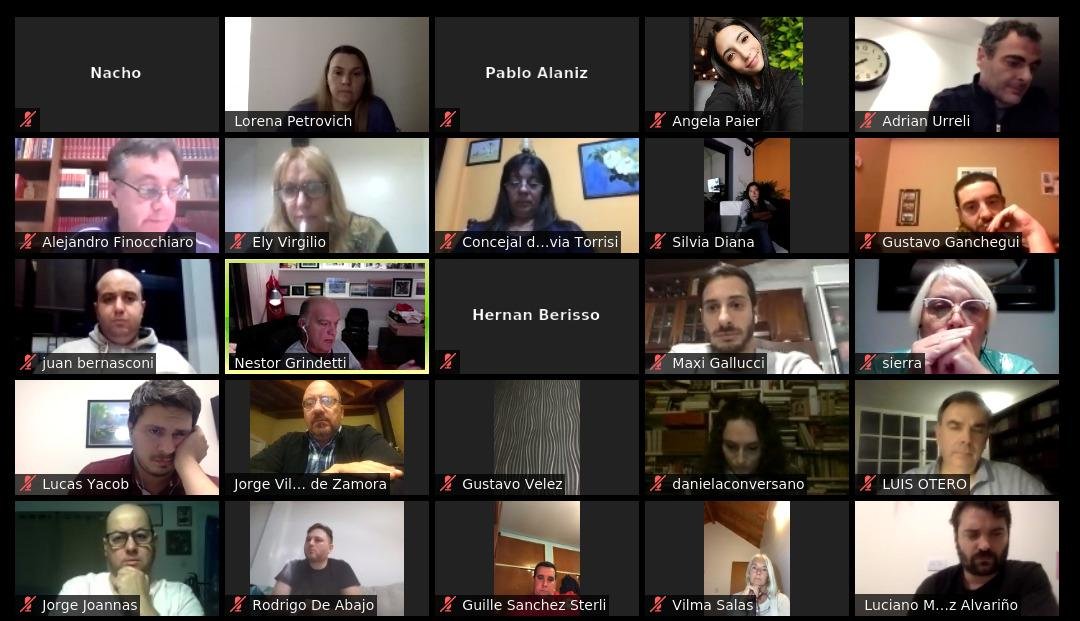 Política en tiempos de pandemia: Grindetti encabezó un encuentro virtual de la Tercera Sección de Juntos por el Cambio