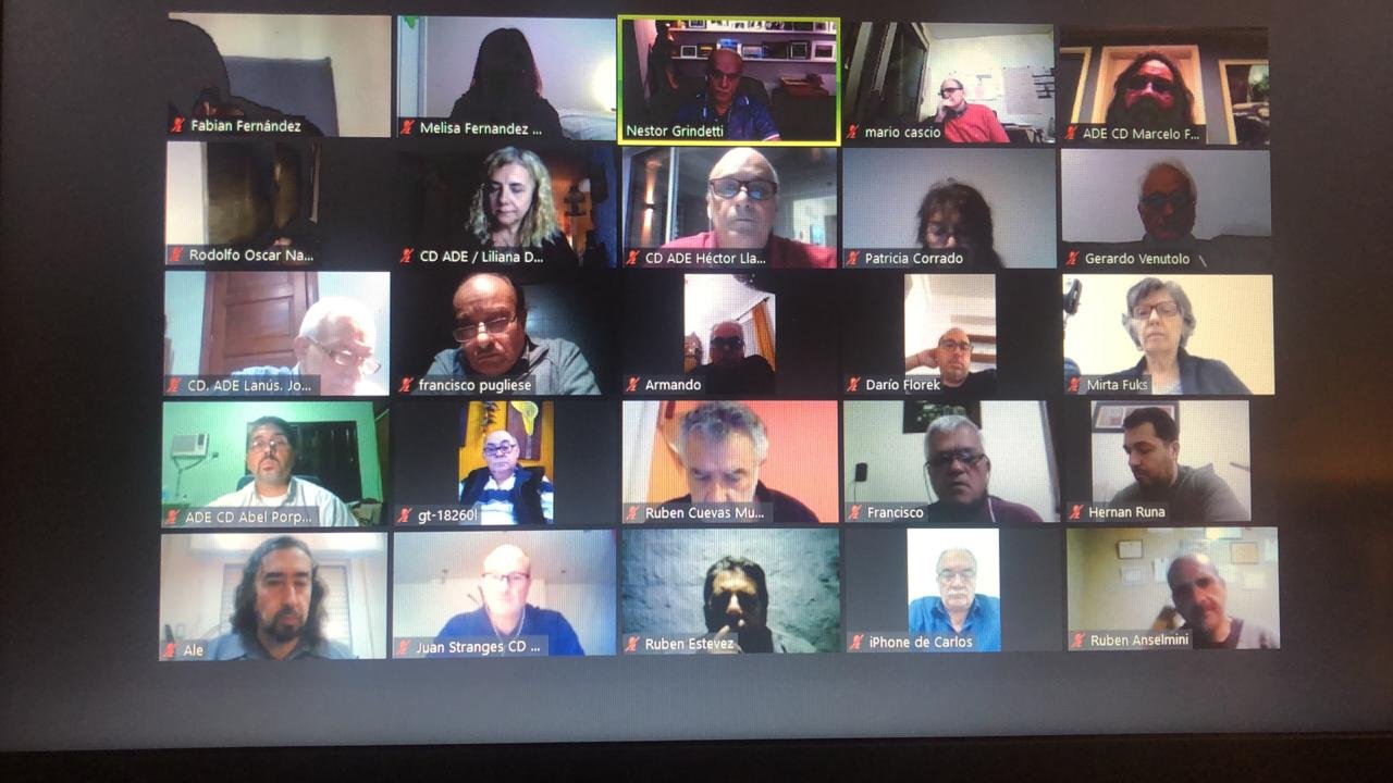 Grindetti reunió virtualmente a empresarios e industriales de la Asociación de Dirigentes de Empresas