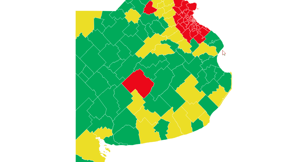 Coronavirus: qué fase atraviesa cada municipio