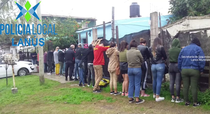 Monte Chingolo: 24 jóvenes festejaban un cumpleaños en plena cuarentena