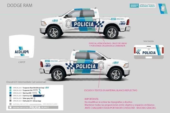 Cambian la cara a los patrulleros de la Policía de la Provincia