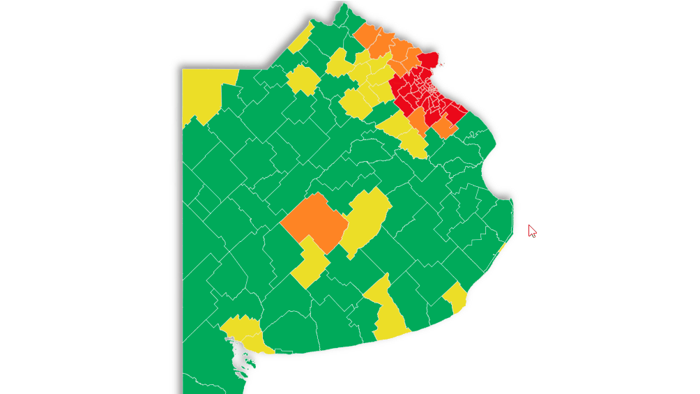 Covid-19: la Provincia muy cerca de los 100 mil casos y casi la mitad se encuentra en la Región