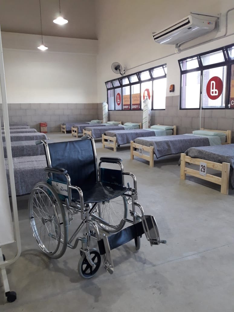 Desde su apertura, más de 400 vecinos fueron atendidos por Covid-19 en el Hospital de Campaña de Villa Jardín