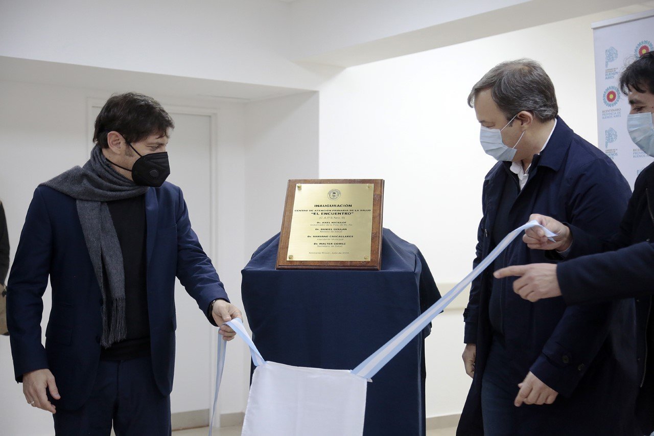 Kicillof y Cascallares inauguraron cinco centros de atención primaria de la salud