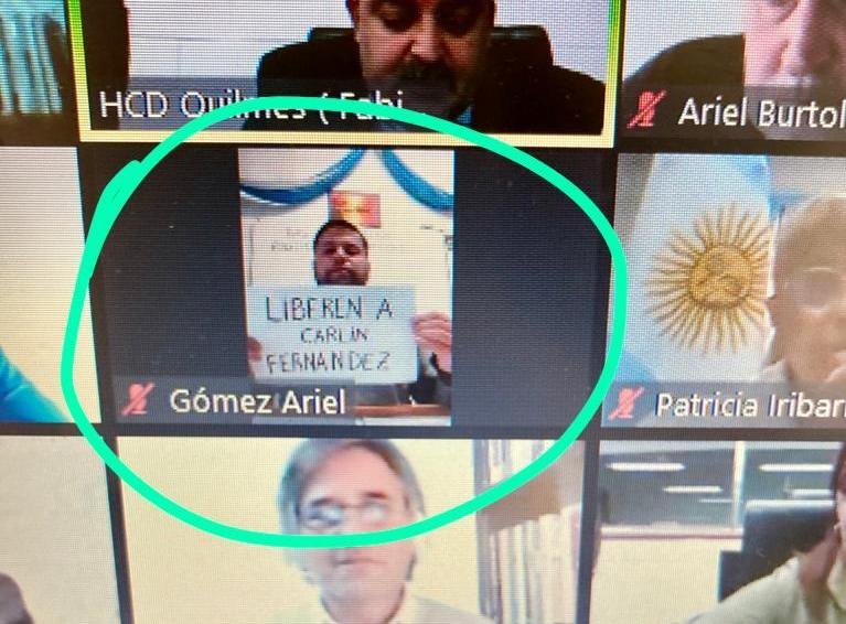 Quilmes: concejal oficialista pidió por la liberación de un peligroso delincuente en una sesión vía zoom