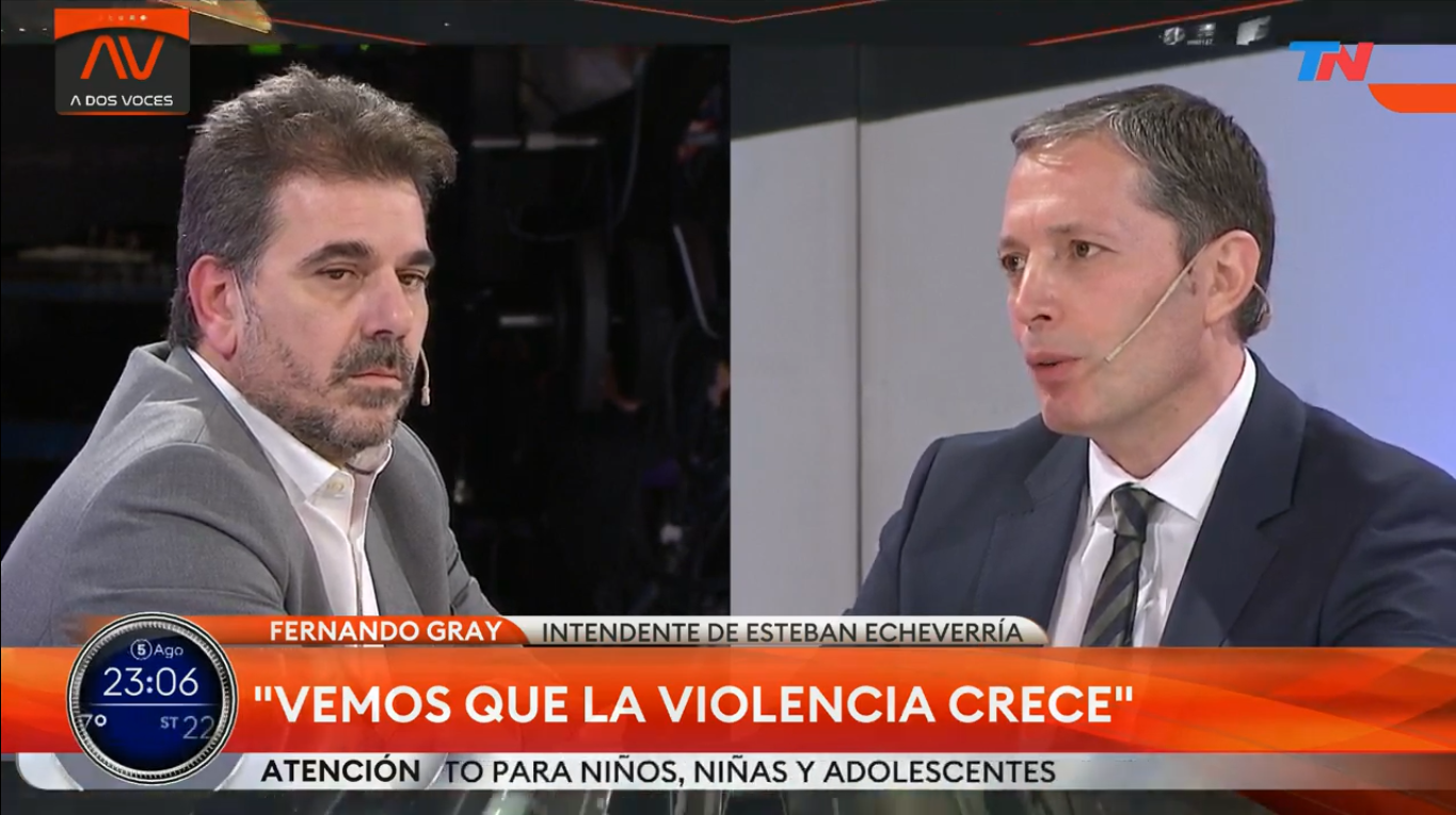Gray dijo que «aunque la seguridad es provincial, el responsable es el Municipio”, y cruzó a Ritondo: «Enviaron patrulleros usados»