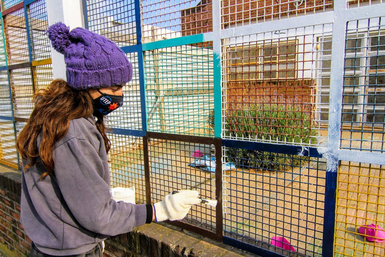 San Vicente: la Municipalidad efectúa obras en las escuelas del distrito