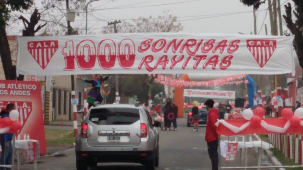Club Los Andes: más de 300 autos en la caravana solidaria “1000 Sonrisas 1000 Rayitas”