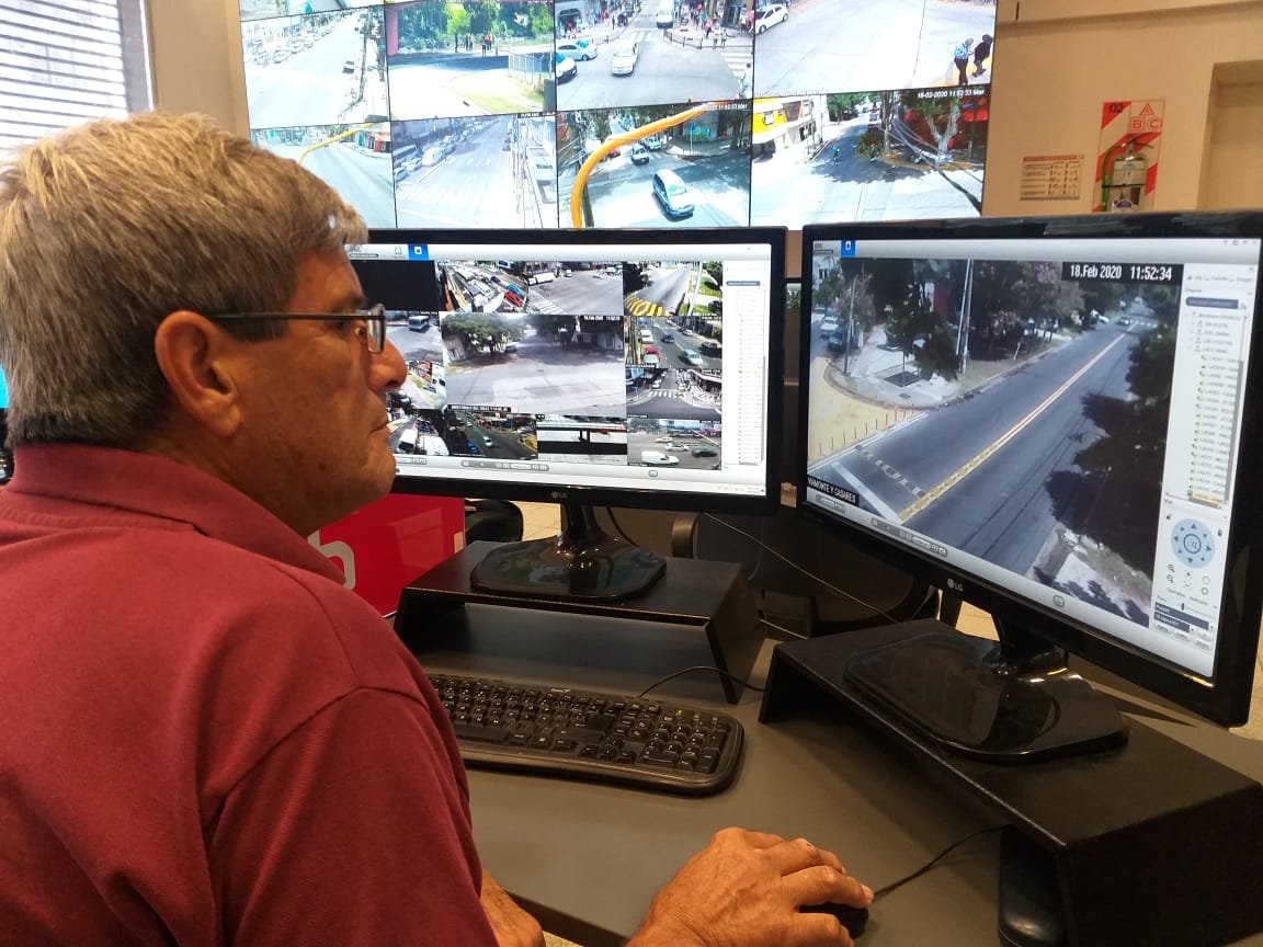 Cámaras de seguridad de Lanús: en el primer semestre se visualizaron casi 9 mil hechos en la vía pública