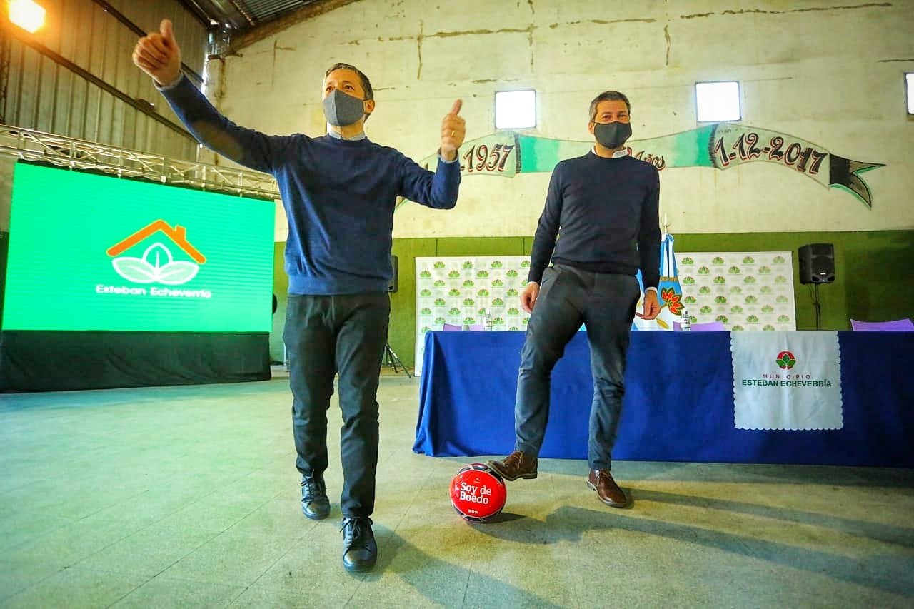 Fernando Gray y Matías Lammens presentaron el programa «Clubes en Obra»