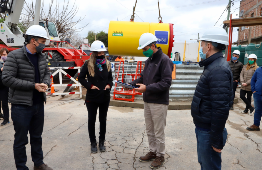 El Jagüel: habilitaron una nuera red de agua que beneficiará al distrito