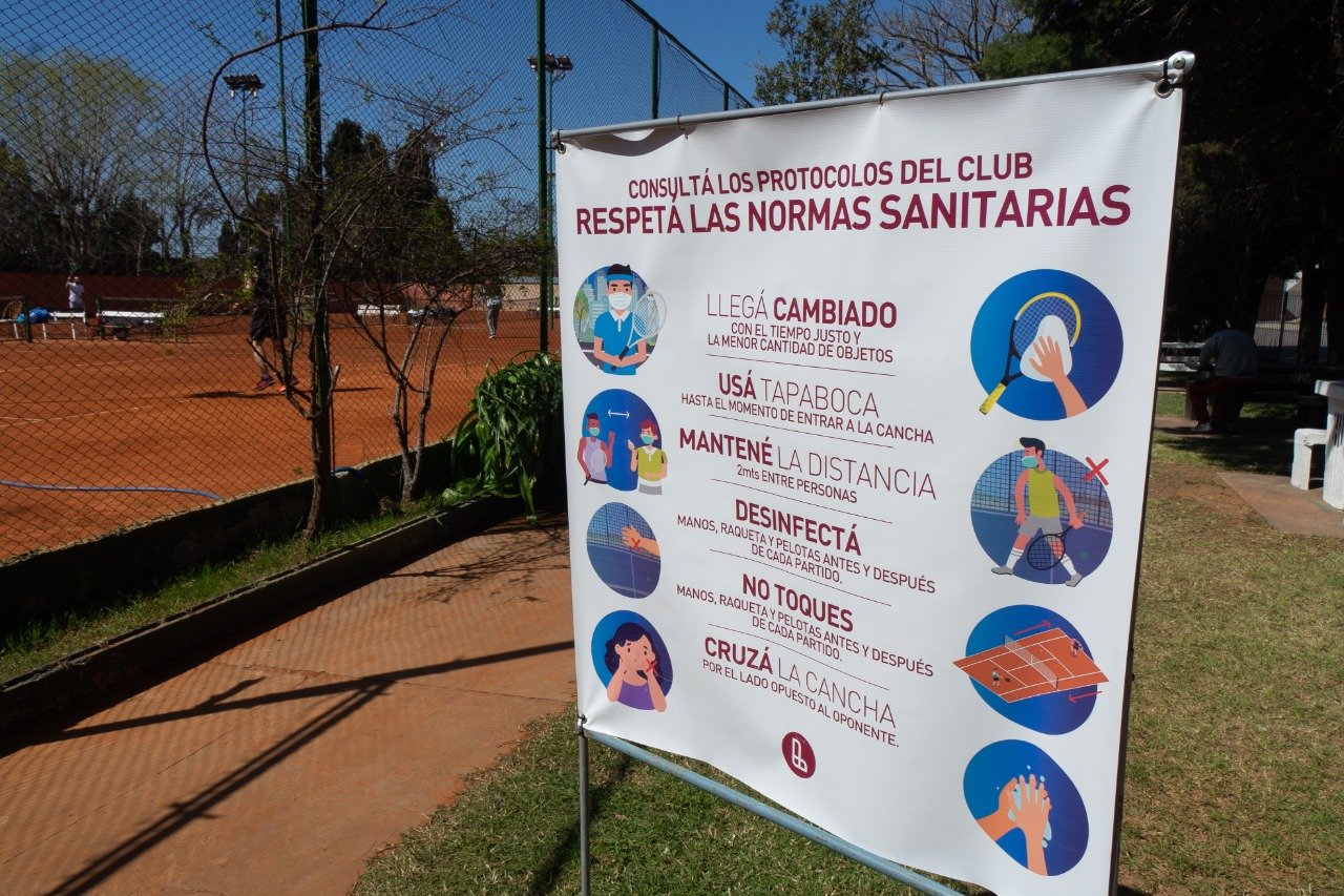 El Municipio y la Asociación de Tenis supervisaron la vuelta del deporte en Lanús