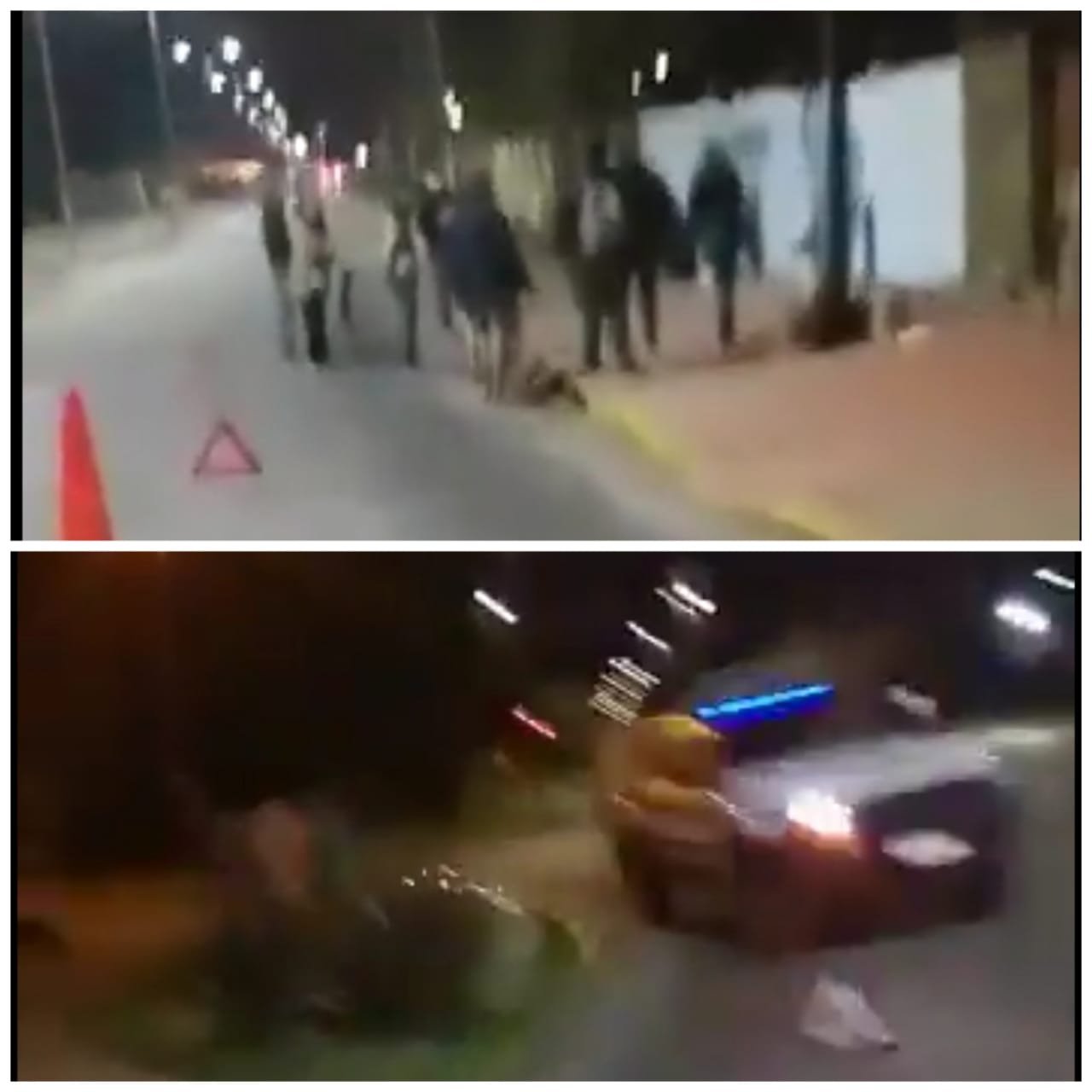 Denuncian que fueron usados patrulleros nuevos para custodiar a militantes de La Cámpora cuando pintaban paredes