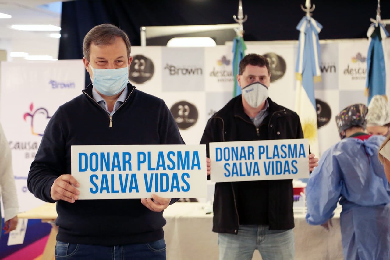 El Cucaiba destacó la labor de Brown en materia de donación de plasma