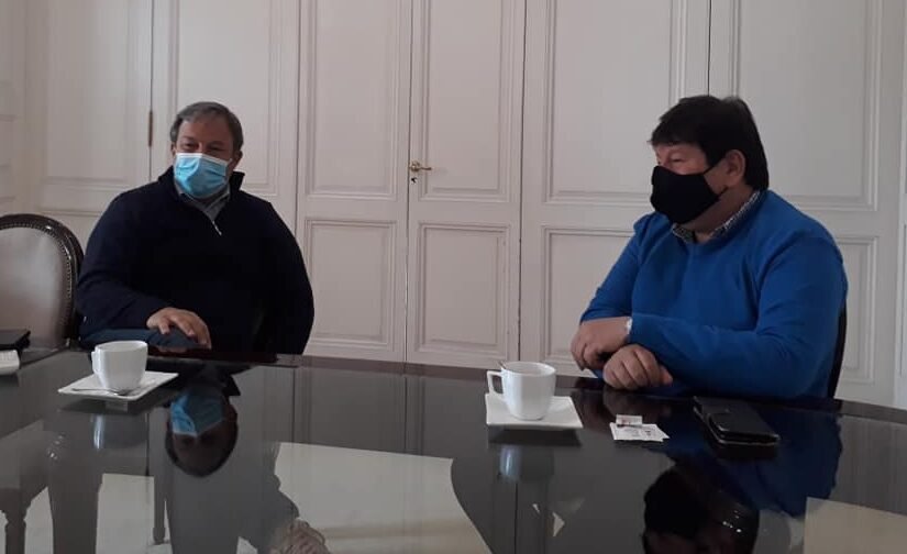 Hernán Torres Guerrero se reunió con Mariano Cascallares luego visitó el Club Social y Deportivo San Martín de Burzaco