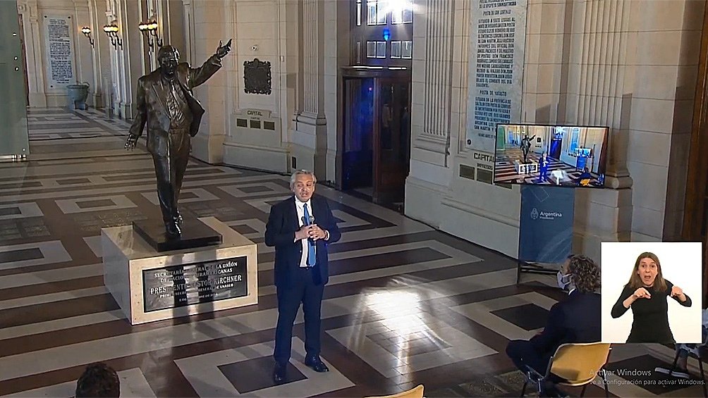 Alberto Fernández: «Mi deber es venir a terminar con la tarea que empezó Néstor y siguió Cristina»