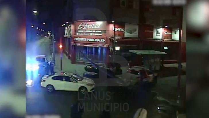 Persecución, choque y detención en Lanús