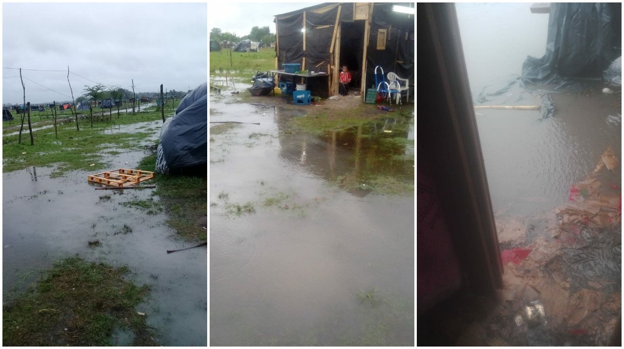 Mujeres de Guernica denuncian terribles condiciones en la toma tras el temporal