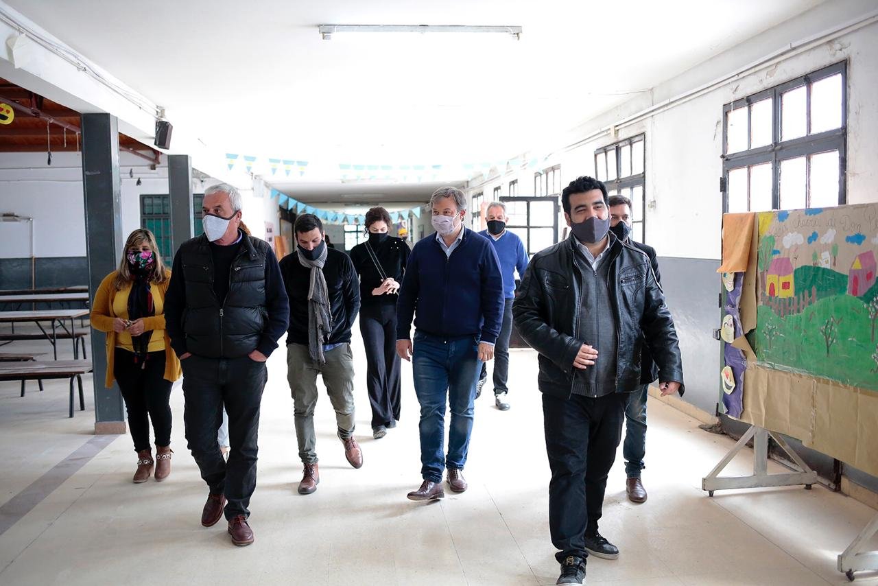 Cascallares recorrió escuela de Don Orione donde se realizan obras de infraestructura