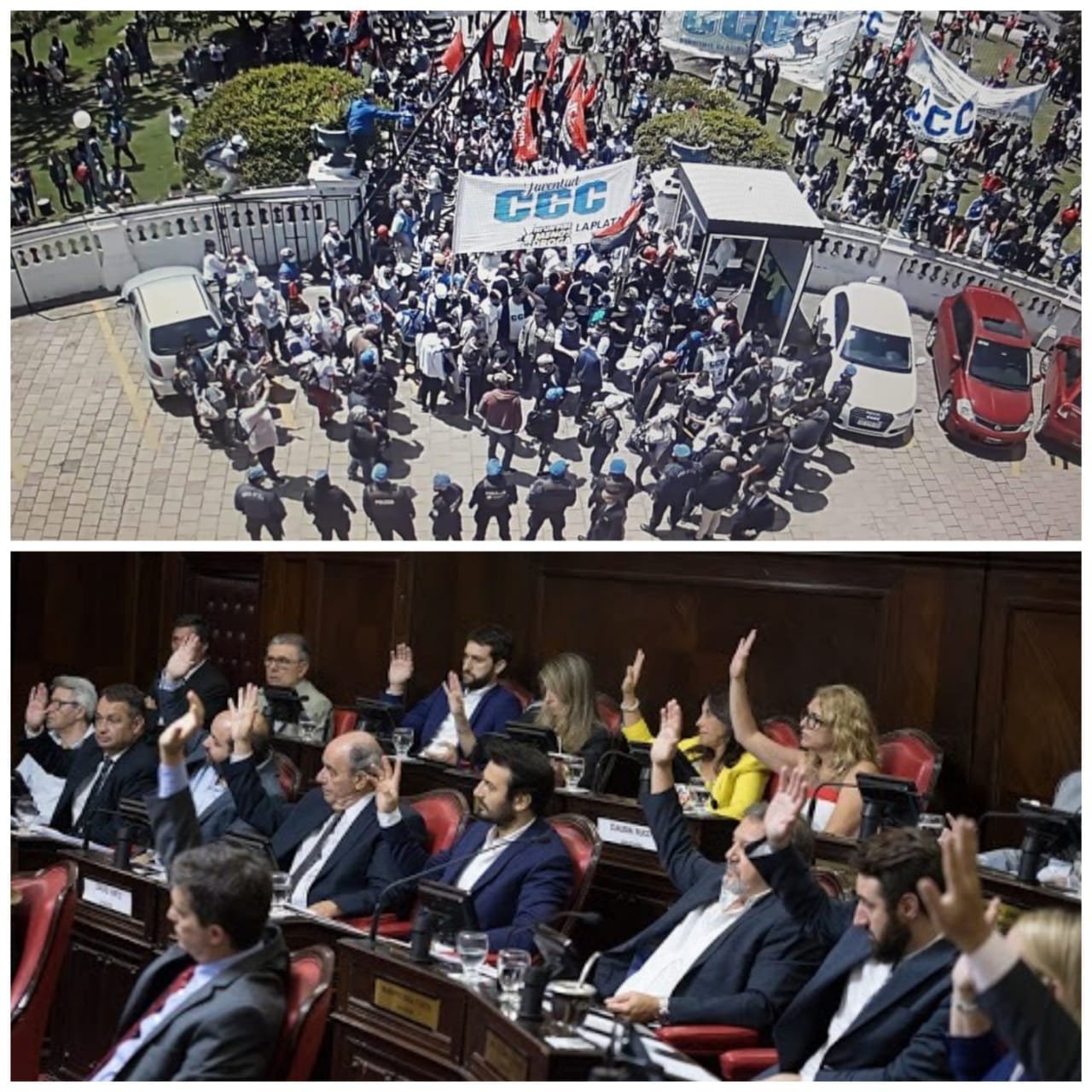 Senadores JxC: “Repudiamos el intento de toma a la Municipalidad de La Plata”