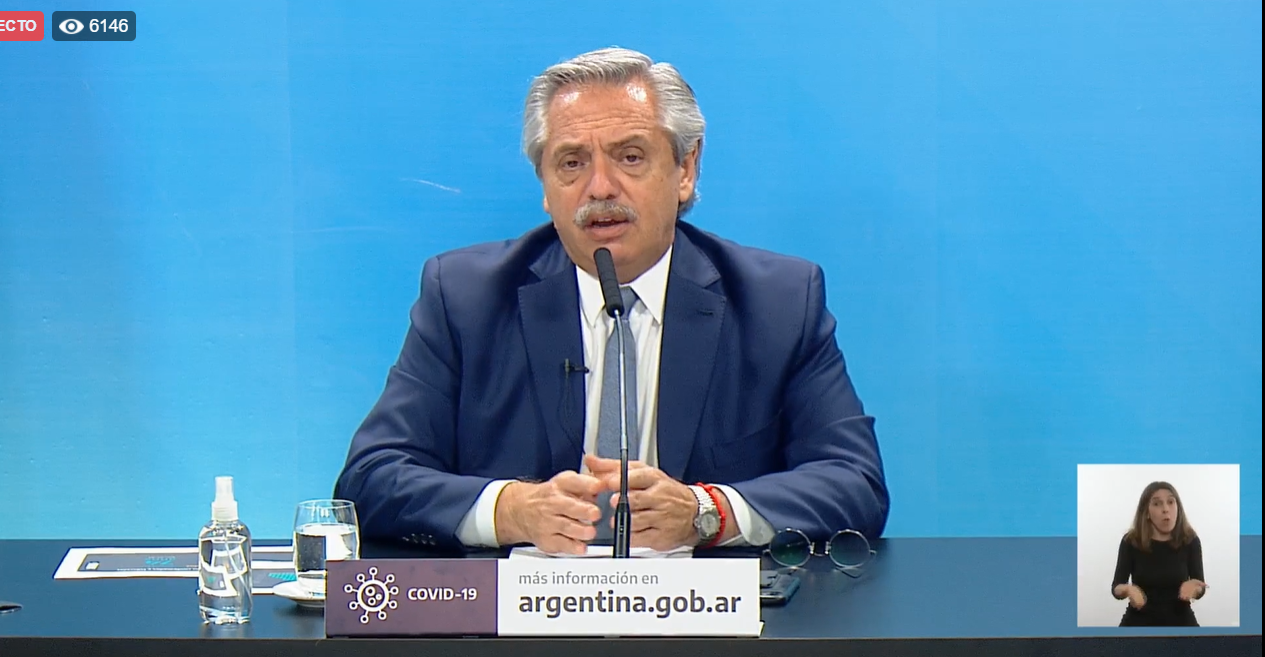 El presidente anunció que «el objetivo es vacunar a 13 millones de personas entre enero y marzo»
