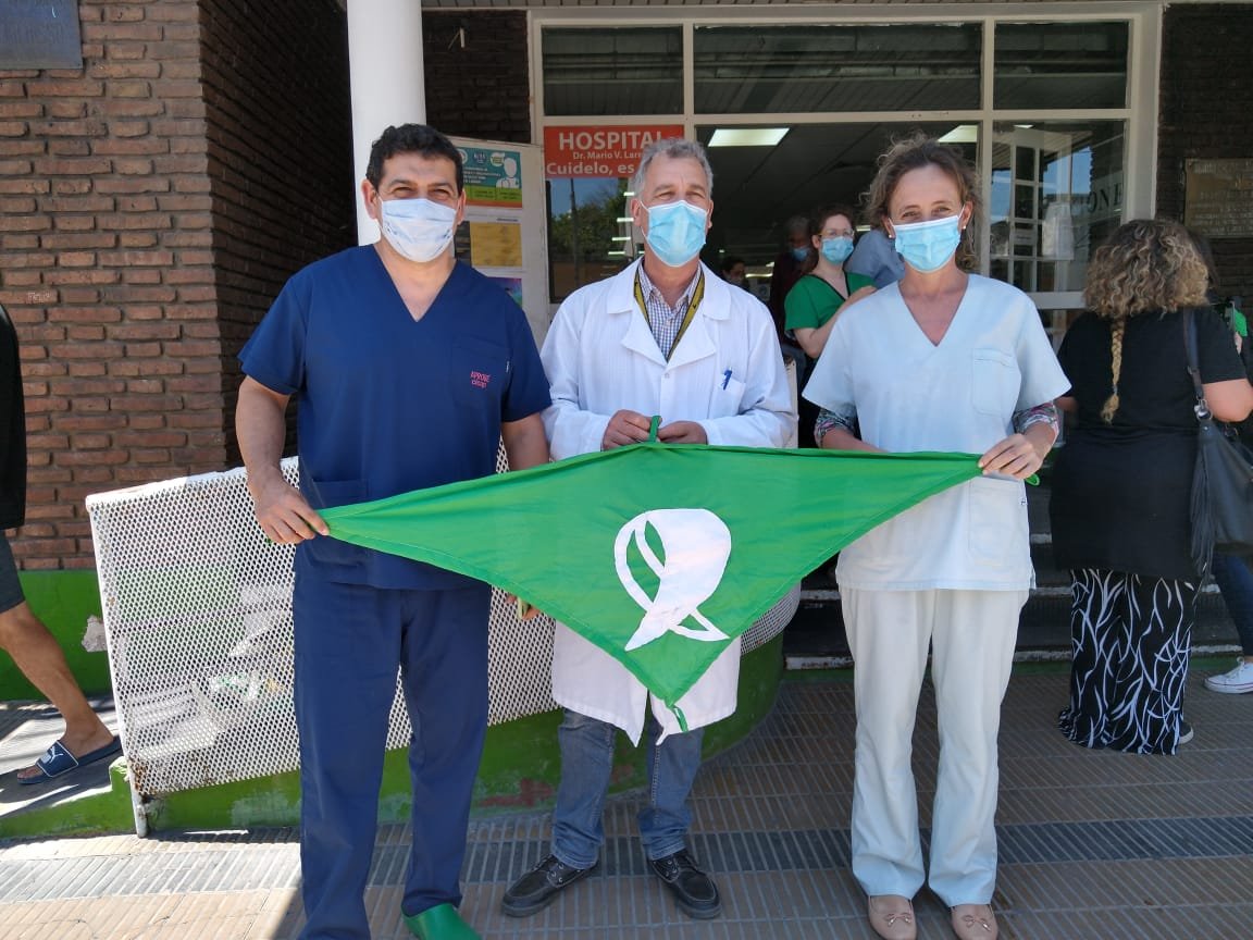 La Campaña por el Derecho al Aborto Legal, Seguro y Gratuito llegó al Hospital de Berisso