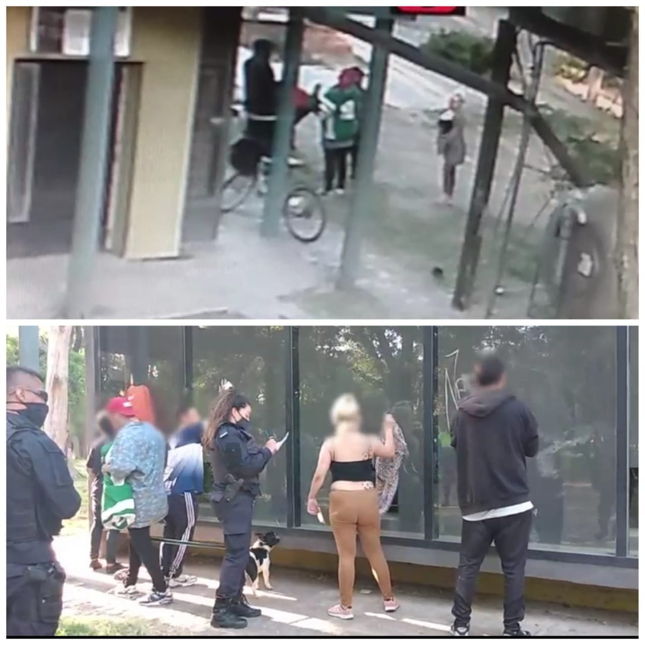 La Plata: los vieron grafiteando, intervino la policía y los obligó a limpiar