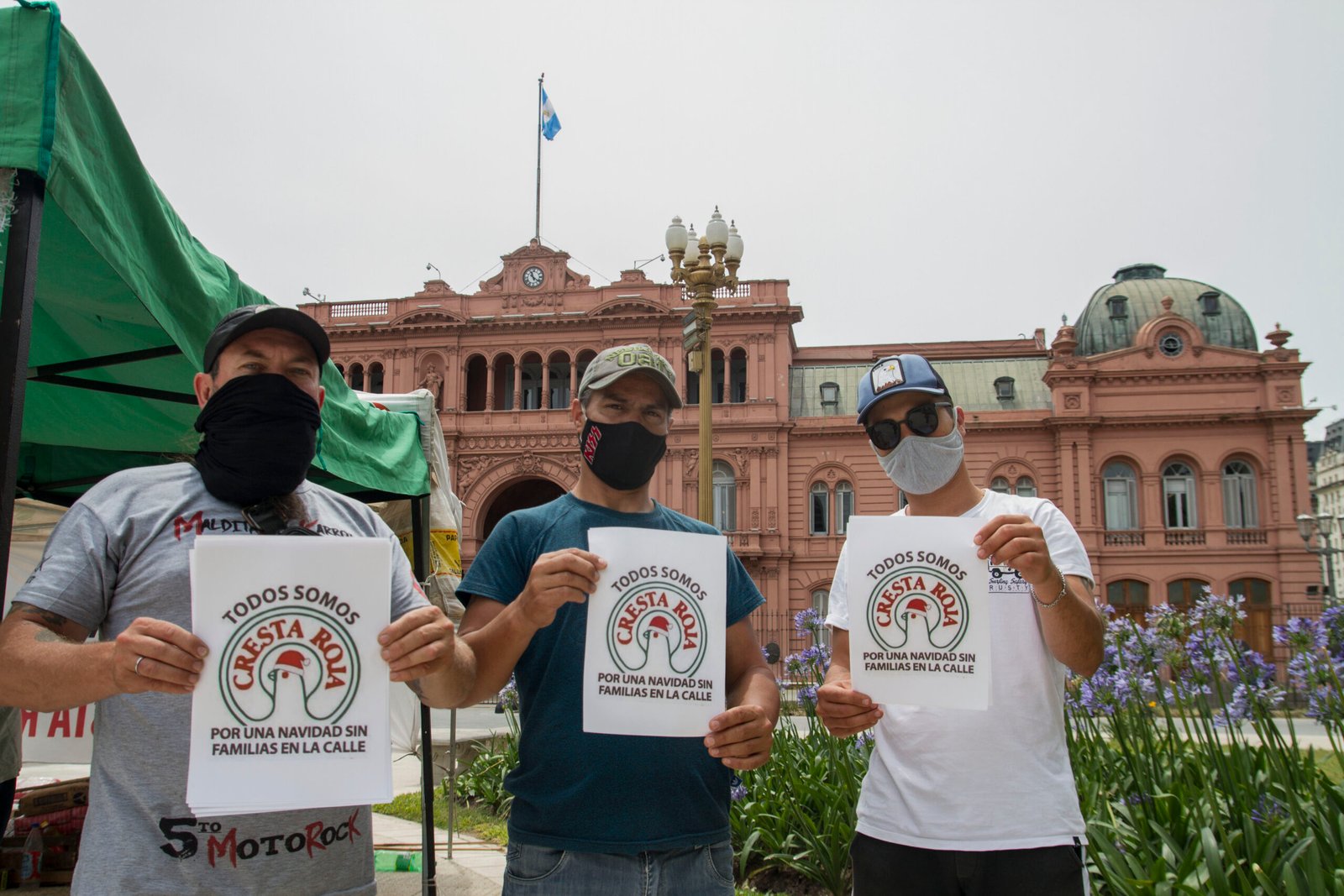 Tras una reunión en Trabajo, empleados de Cresta Roja levantaron acampe en Plaza de Mayo