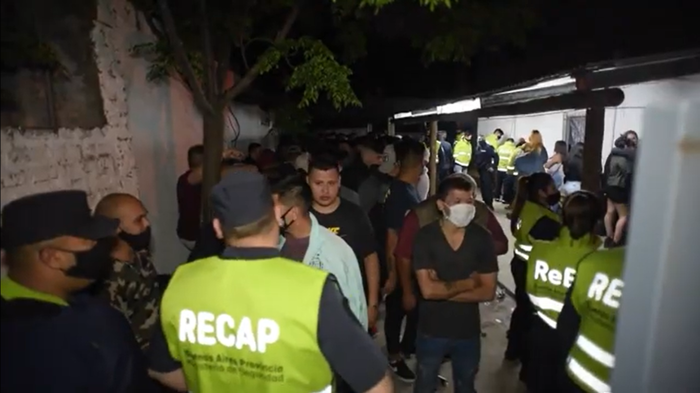 Clausura y desactivación de fiesta clandestina en Monte Grande