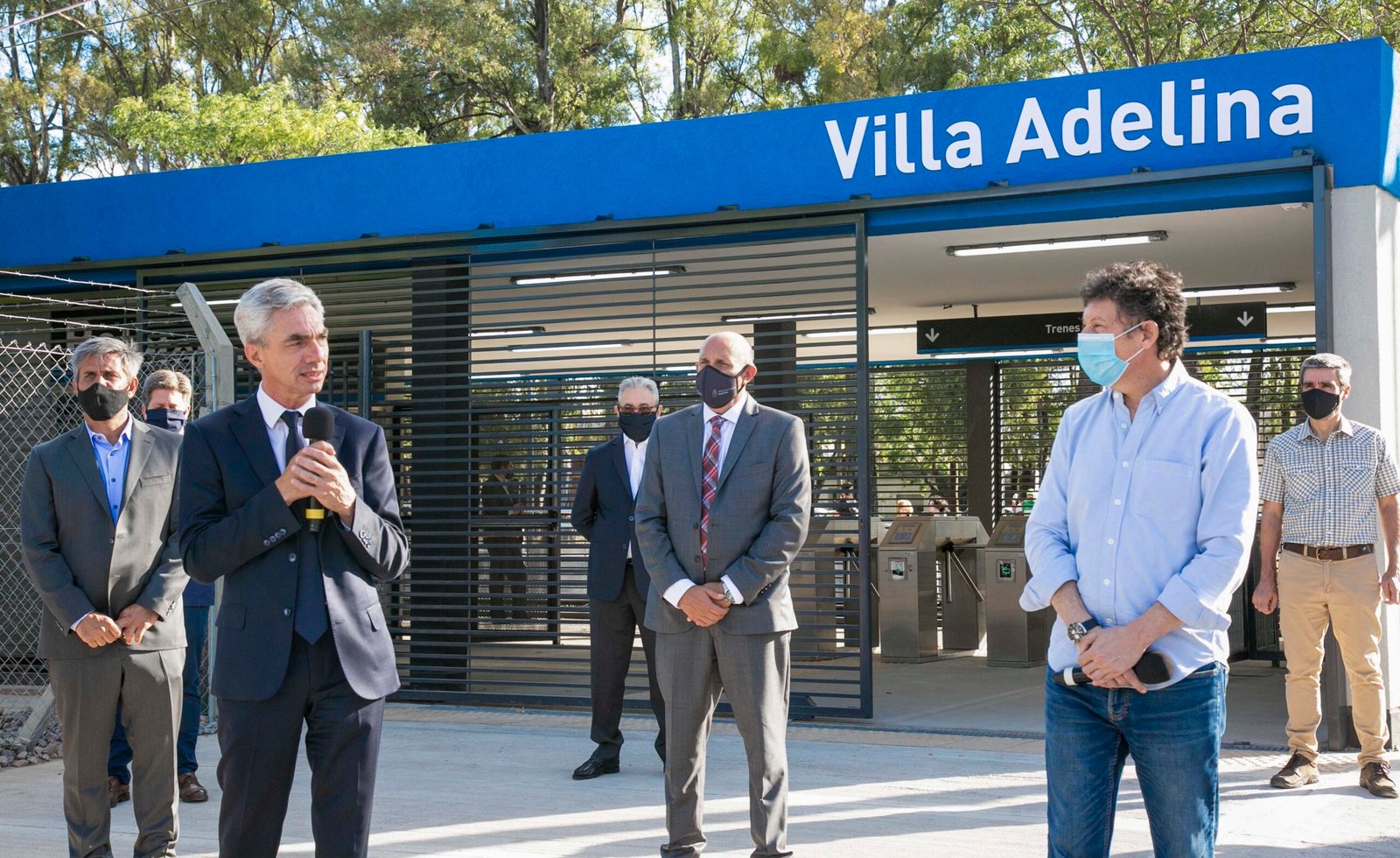 Inauguraron la remodelada estación Villa Adelina del tren Belgrano Norte