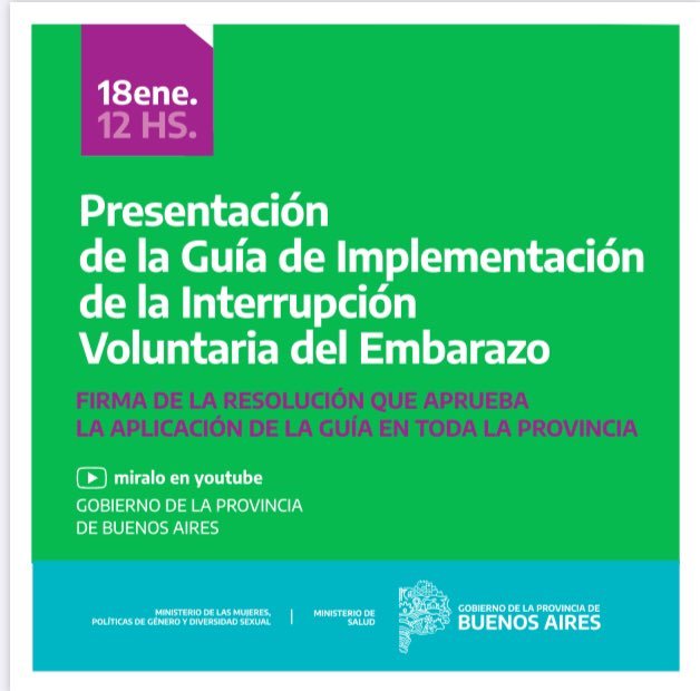 Presentarán mañana la Guía de Implementación de la IVE para profesionales de la salud