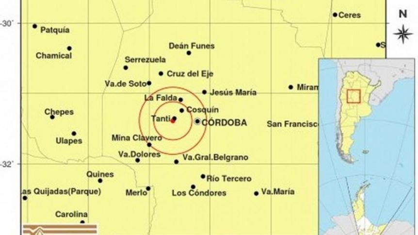Un sismo de 4,3 grados sacudió esta mañana a Córdoba
