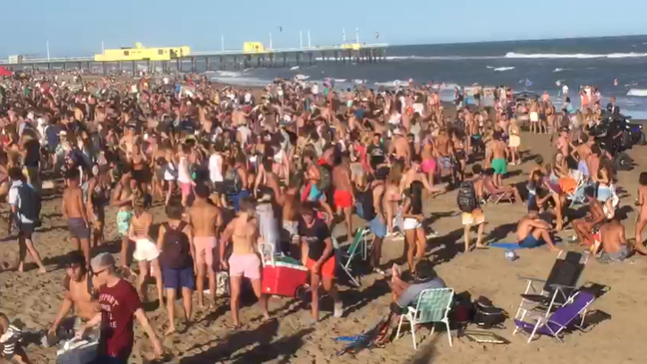 Refuerzan la presencia policial en playas de Pinamar para evitar nuevas concentraciones