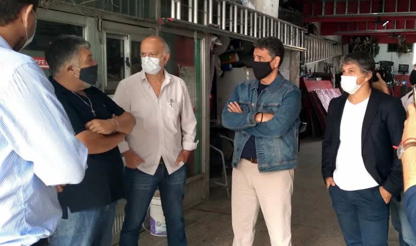 Visita PRO a tierra peronista: Jorge Macri y Néstor Grindetti juntos en Avellaneda