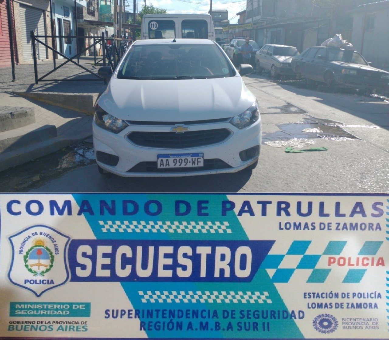 Detienen a tres hombres sospechosos de robar un vehículo en Fiorito