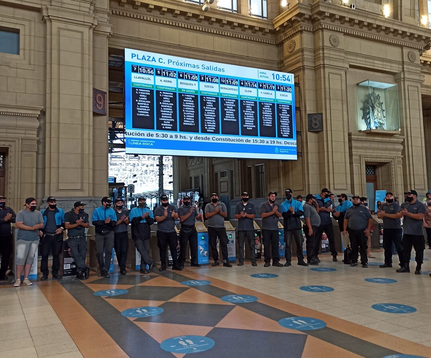 Trabajadores de seguridad tercerizados del Tren Roca hoy vuelven al reclamo