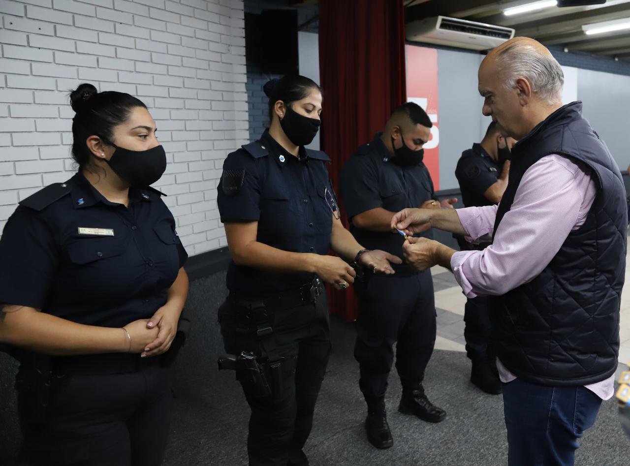 Grindetti reconoció el compromiso de agentes de la Patrulla de Respuesta Inmediata