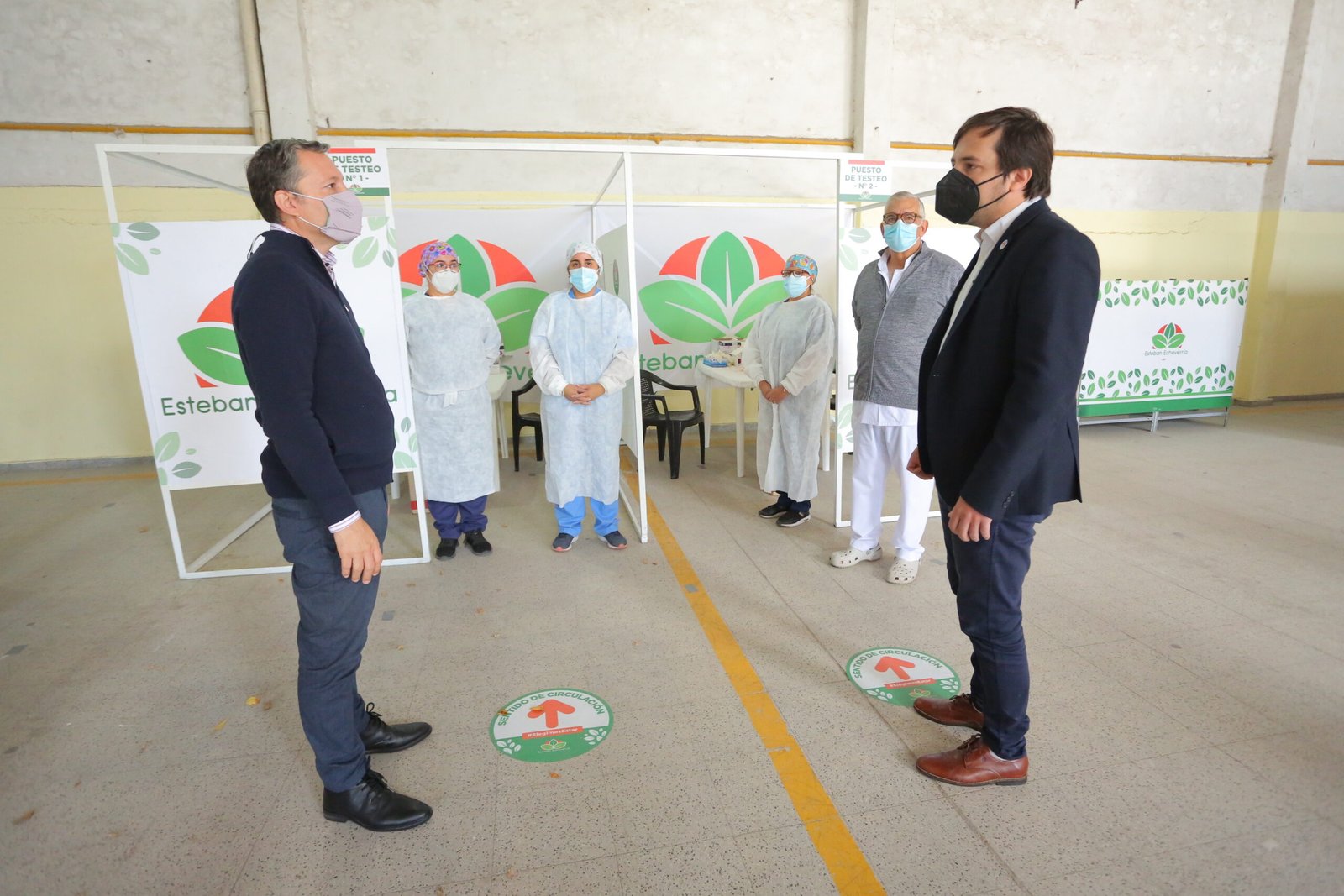 Gray junto a Kreplak inauguró un centro comunal de testeo de Covid-19