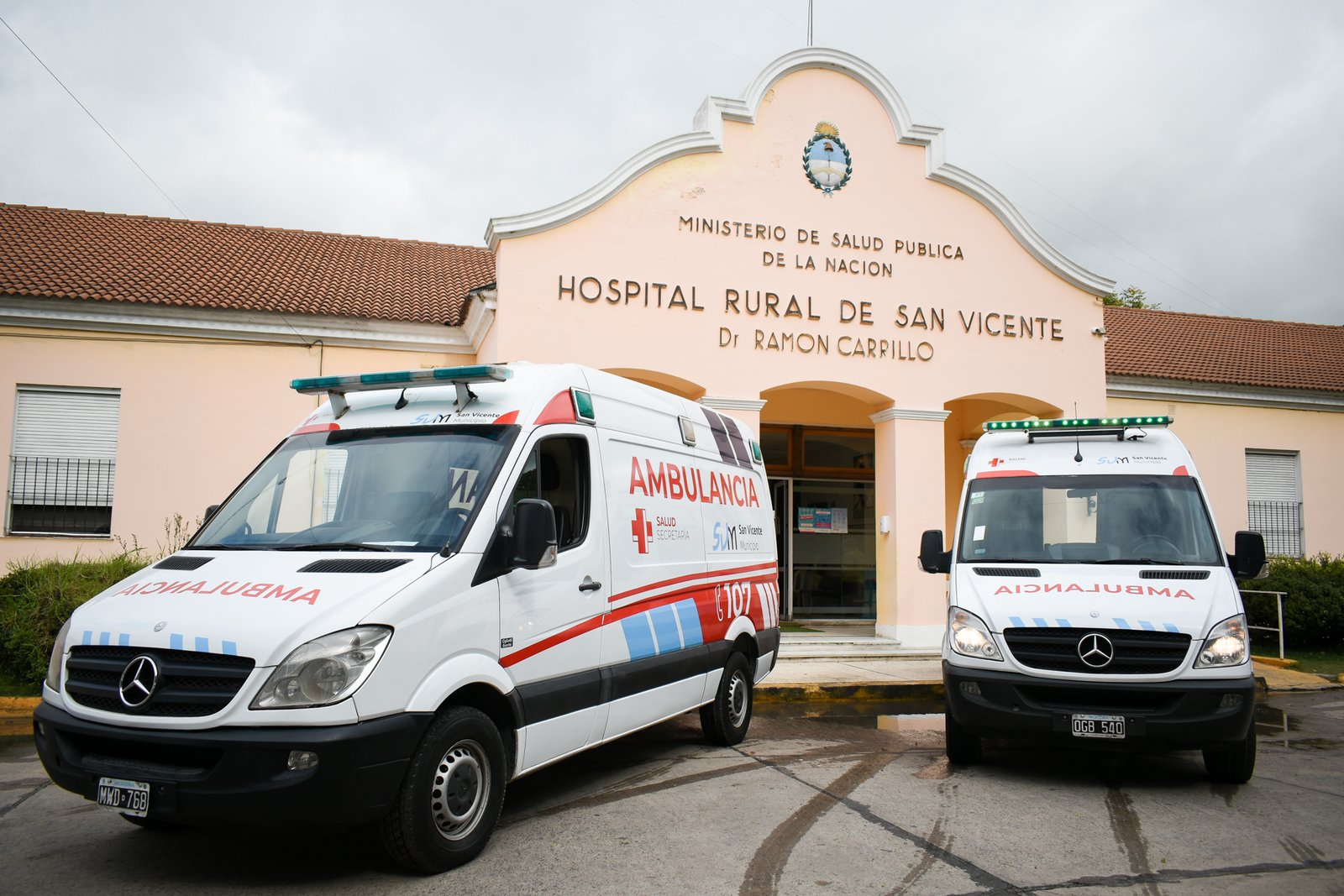 San Vicente: el distrito sumó dos nuevas ambulancias para reforzar el sistema sanitario