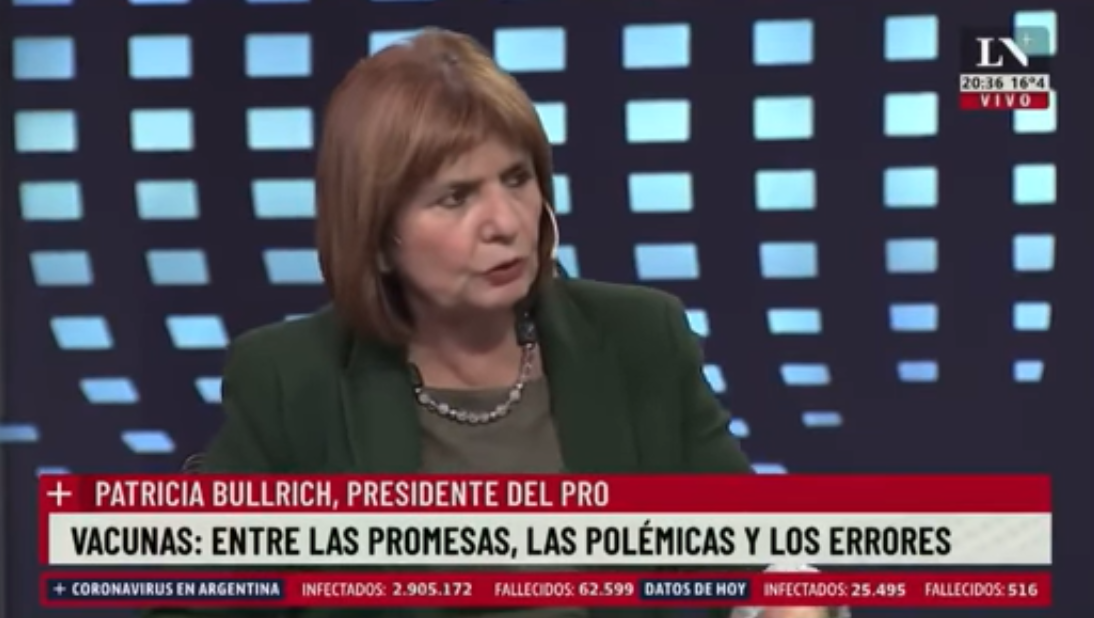 Presentan una denuncia contra Patricia Bullrich por sus dichos sobre Malvinas