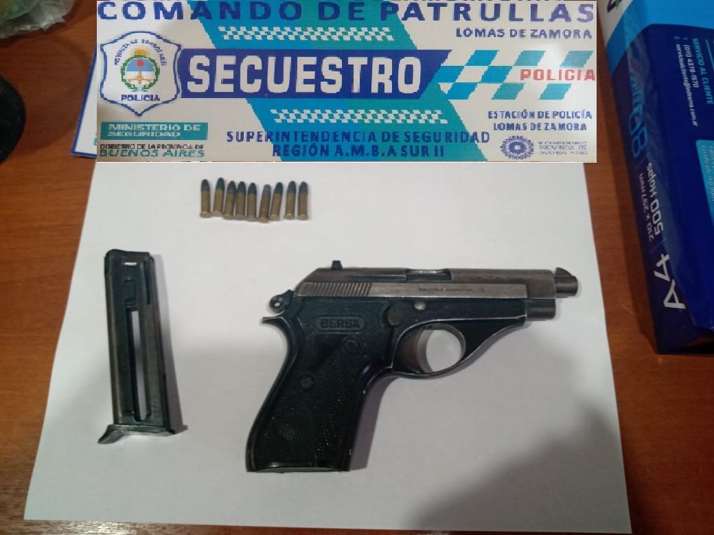 Lomas de Zamora: un ladrón detenido tras persecución y tiroteo