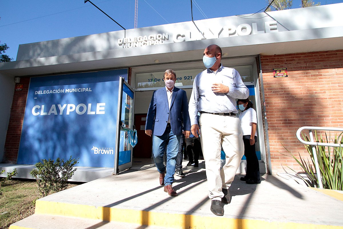 En el aniversario de Claypole, Cascallares inauguró obras para esa localidad
