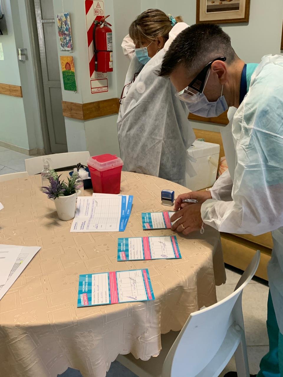 Avanza la vacunación del PAMI en residencias geriátricas de Brown