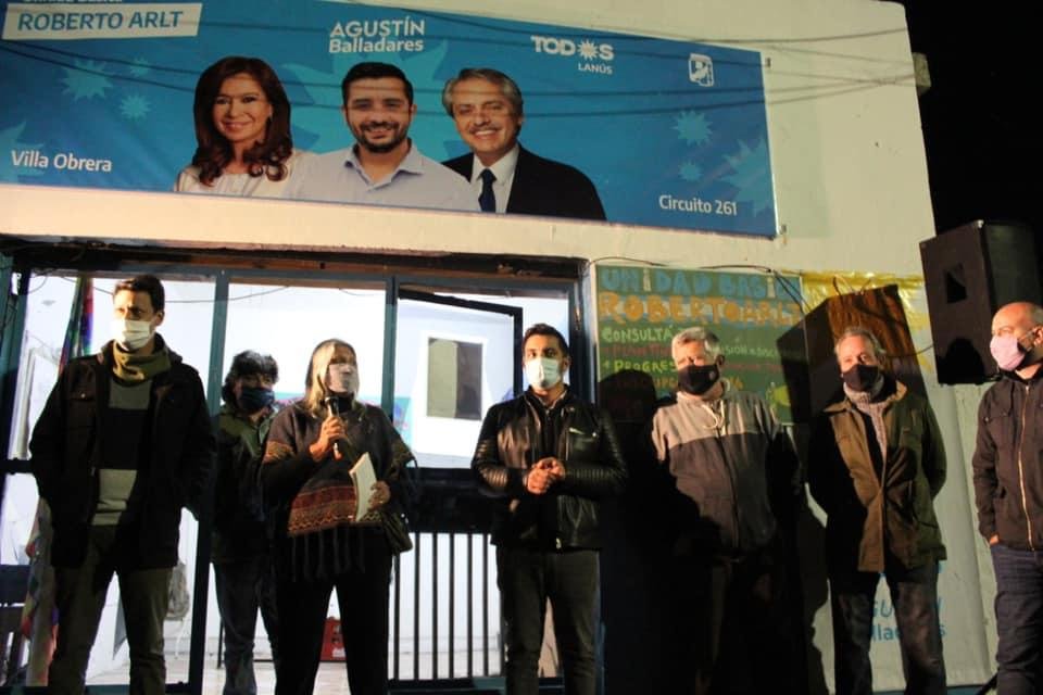 Balladares inauguró dos sedes del Frente de Todos de Lanús para Lanús