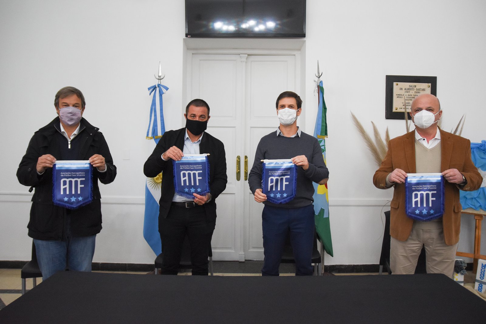 Mantegazza presentó la Liga de Fútbol de San Vicente, reconocida por AFA